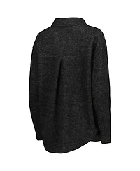Women's Gameday Couture Black Kentucky Wildcats Switch It Up Tri-Blend Button-Up Shacket