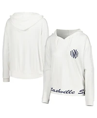 Women's Concepts Sport White Nashville Sc Accord Hoodie Long Sleeve Top