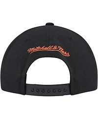 Men's Mitchell & Ness Black Edmonton Oilers Core Team Script 2.0 Snapback Hat