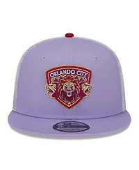 Men's New Era Purple Orlando City Sc Jersey Hook Trucker 9FIFTY Snapback Hat