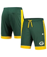 Men's Starter Green, Gold Green Bay Packers Fan Favorite Fashion Shorts