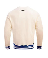 Men's Pro Standard Cream Seattle Seahawks Retro Classics Fleece Pullover Sweatshirt