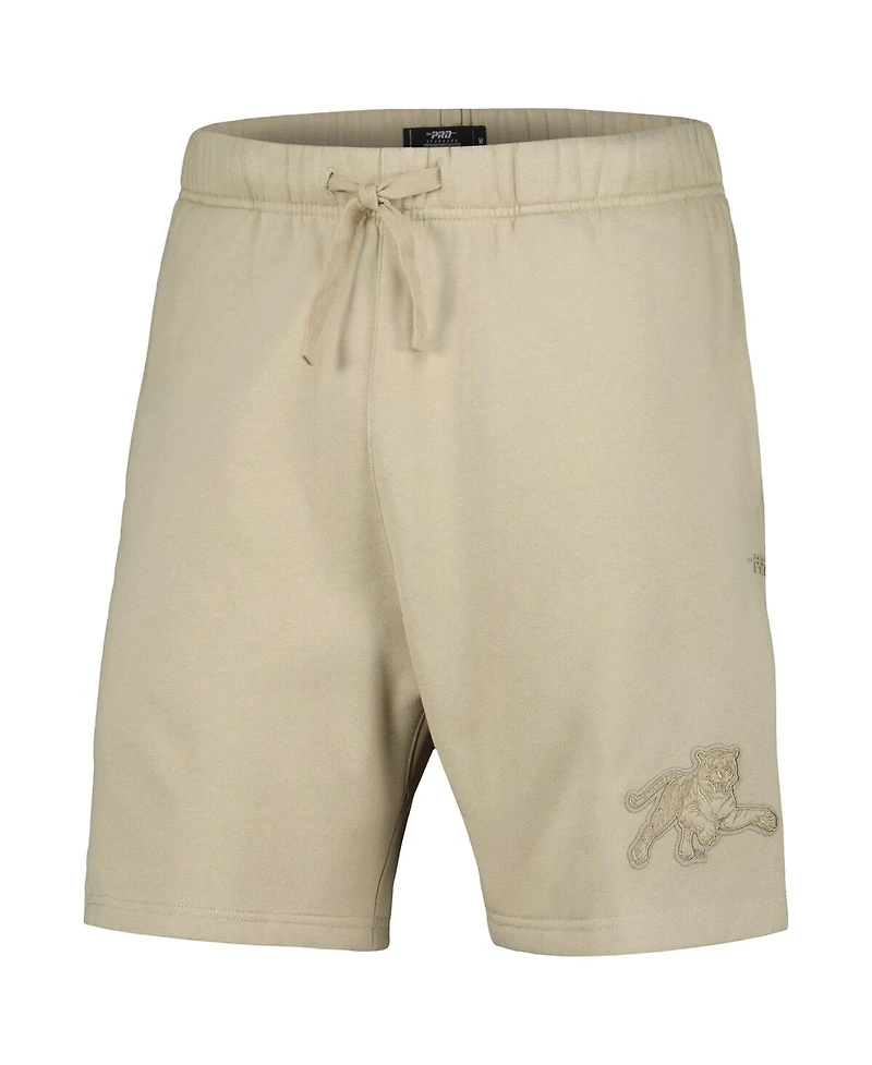 Men's Pro Standard Tan Jackson State Tigers Neutral Relaxed Shorts