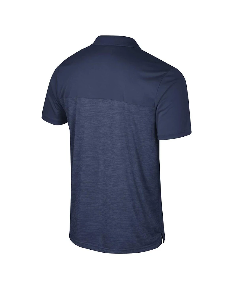 Men's Colosseum Navy Notre Dame Fighting Irish Big and Tall Langmore Polo Shirt