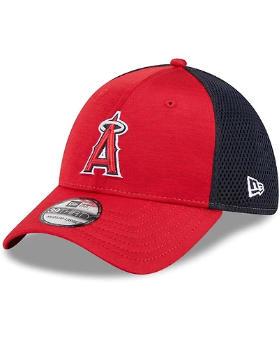 Men's New Era Red Los Angeles Angels Neo 39THIRTY Flex Hat