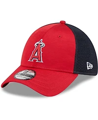 Men's New Era Red Los Angeles Angels Neo 39THIRTY Flex Hat