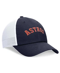 Men's Nike Navy Houston Astros Evergreen Wordmark Trucker Adjustable Hat