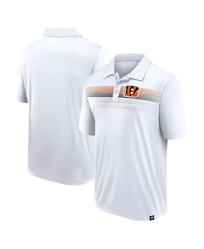 Men's Fanatics White Cincinnati Bengals Victory For Us Interlock Polo Shirt