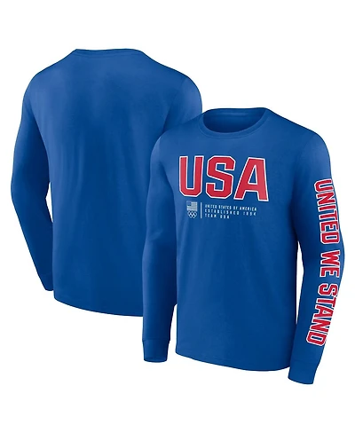 Men's Fanatics Royal Team Usa Strive For Gold Long Sleeve T-shirt