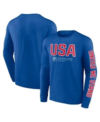 Men's Fanatics Royal Team Usa Strive For Gold Long Sleeve T-shirt