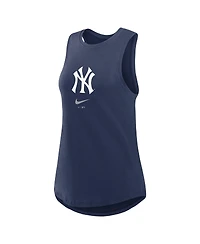 Women's Nike Navy New York Yankees Legacy Icon High Neck Fashion Tank Top