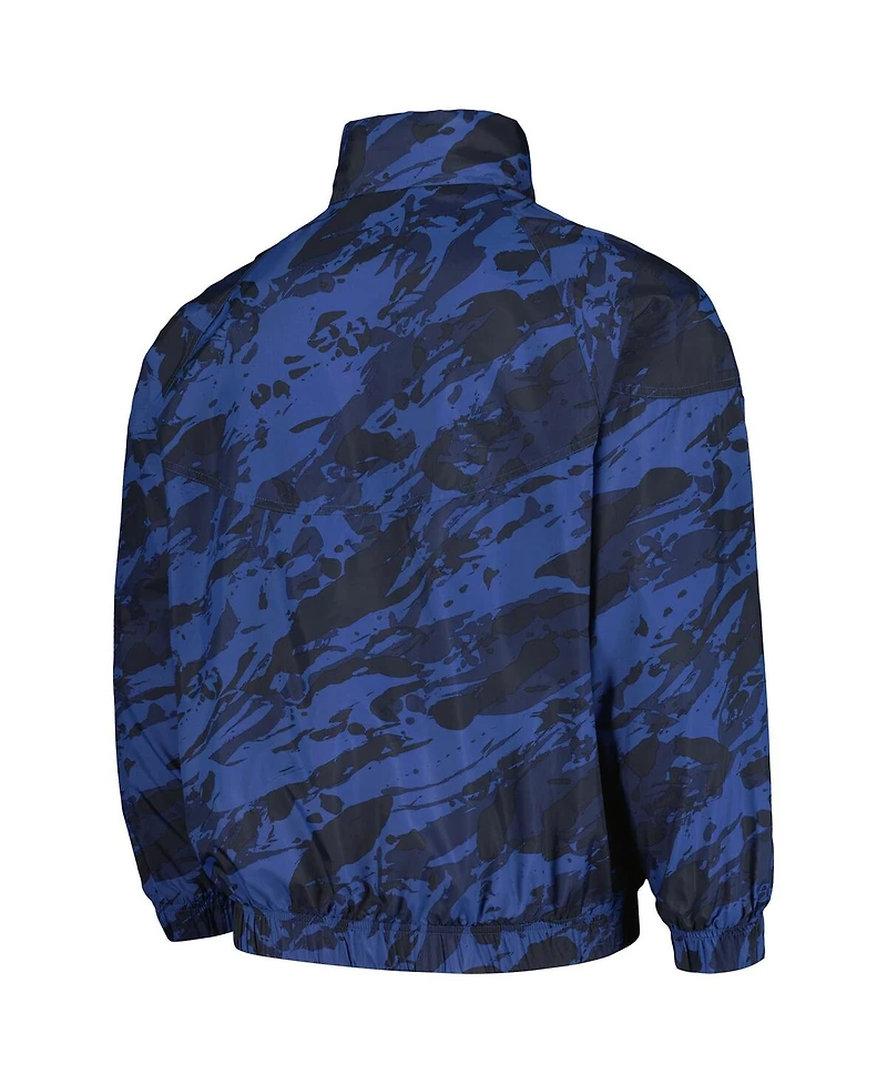 Men's Nike Navy Michigan Wolverines Anorak Half-Zip Jacket