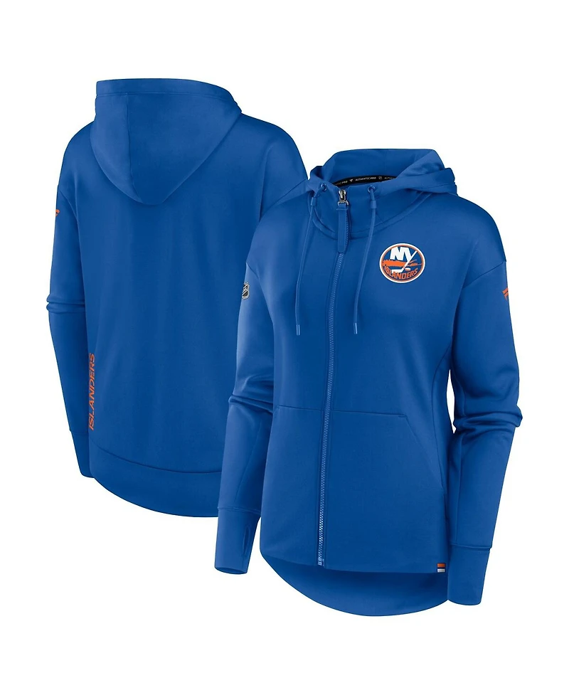 Women's Fanatics Royal New York Islanders Authentic Pro Scuba Full-Zip Hoodie