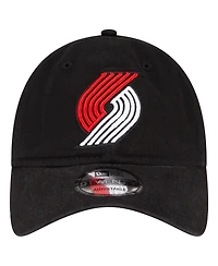 Men's New Era Black Portland Trail Blazers Team 2.0 9TWENTY Adjustable Hat