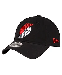 Men's New Era Black Portland Trail Blazers Team 2.0 9TWENTY Adjustable Hat