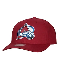 Men's Mitchell & Ness Burgundy Colorado Avalanche Team Ground Pro Adjustable Hat