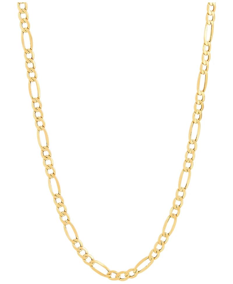 Lightweight Polished Figaro Link 22" Chain Necklace (3.9mm) in 10k Gold