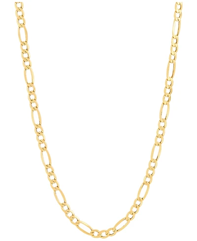 Lightweight Polished Figaro Link 22" Chain Necklace (3.9mm) in 10k Gold