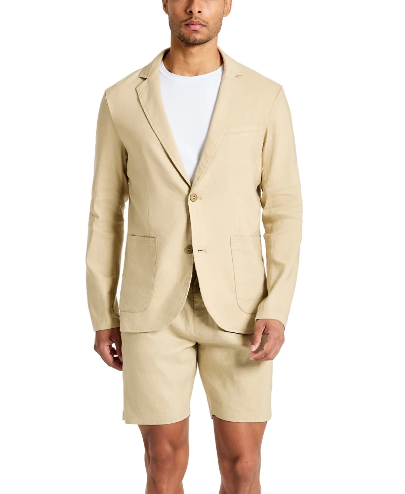 Kenneth Cole Men's Performance Patch-Pocket Slim-Fit Blazer