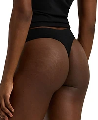Lauren Ralph Women's Seamless Stretch Jersey Thong Underwear 4L0010