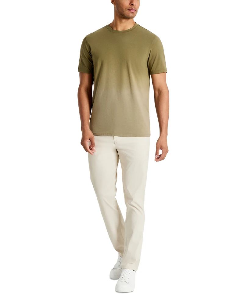 Kenneth Cole Men's 4-Way Stretch Dip-Dyed T-Shirt