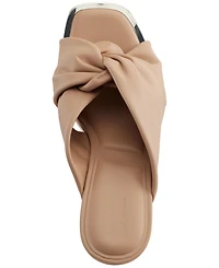 Dkny Women's Maryn Chain Twist Platform Wedge Sandals