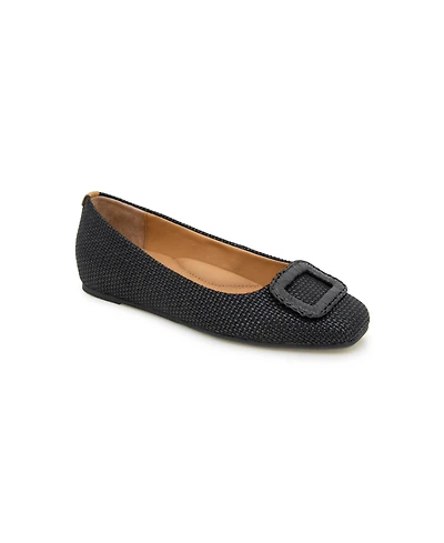 Gentle Souls Women's Sailor Buckle Slip-On Flats