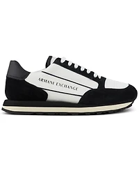 A|X Armani Exchange Men's Suede Logo Sneaker