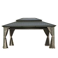 Streamdale 12' X 14' Hardtop Gazebo, Aluminum Metal Gazebo