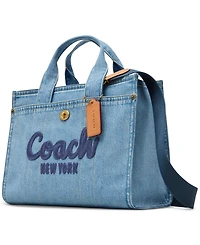 Coach Denim Cargo Tote