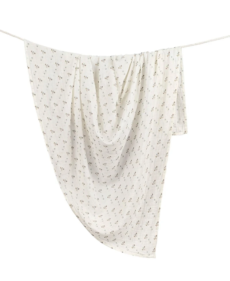 Crane Baby Cotton Poppy Single Swaddle