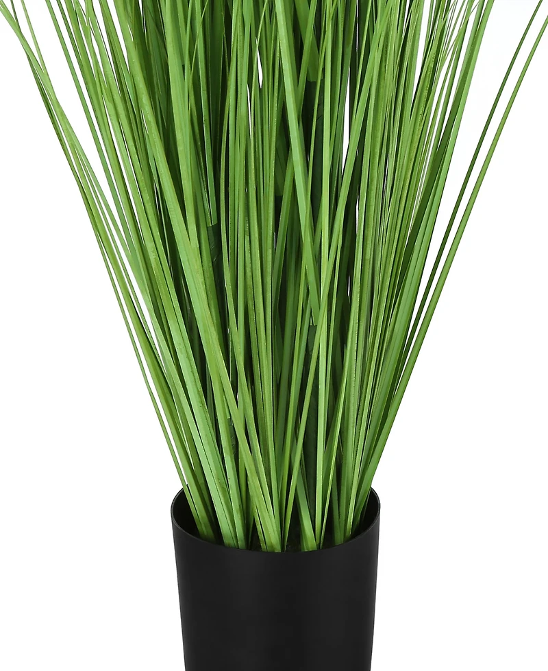 Monarch Specialties 47" Indoor Artificial Floor Grass Tree with Black Pot