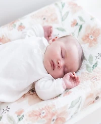 Crane Baby Parker Quilted Change Pad Cover - Floral