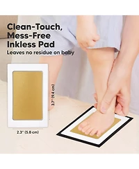 KeaBabies 2pk Inkless Ink Pad for Baby Hand and Footprint Kit, Clean Touch Dog Paw, Nose Print & Pet Safe
