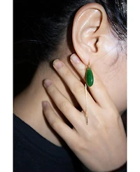 seree Waterdrop — Lab jade drop earrings