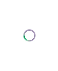 seree Lilac — Chunky green and purple jade ring