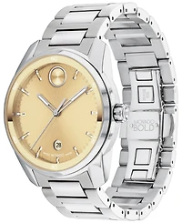 Movado Men's Swiss Bold Verso Stainless Steel Bracelet Watch 42mm
