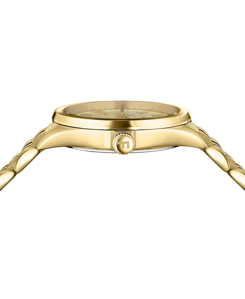 Ferragamo Women's Swiss Gold Ion Plated Bracelet Watch 38mm