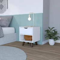 Simplie Fun Nightstand Carleen, Bedroom, White