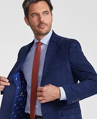 Nautica Men's Modern-Fit Solid Stretch Corduroy Elbow Patch Sport Coat