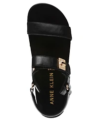 Anne Klein Women's Verse Double Strap Platform Wedge Sandals