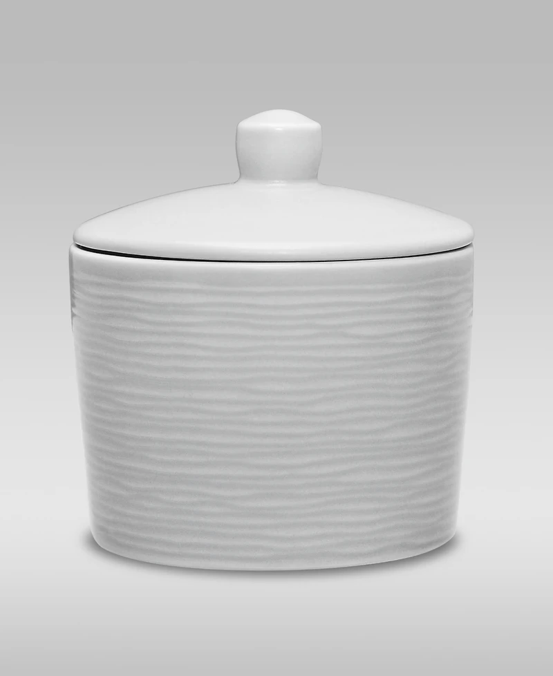 Noritake Colorscapes Black-On-Black Swirl Sugar and Creamer, Set of 2