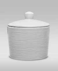 Noritake Colorscapes Black-On-Black Swirl Sugar and Creamer, Set of 2