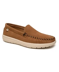 Minnetonka Men's Discover Classic Suede Slip-on Shoes