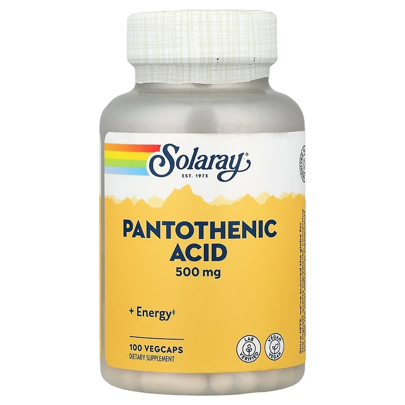 Solaray Pantothenic Acid - 100 VegCaps