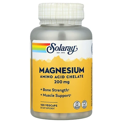 Solaray Magnesium 200 mg - 100 VegCaps