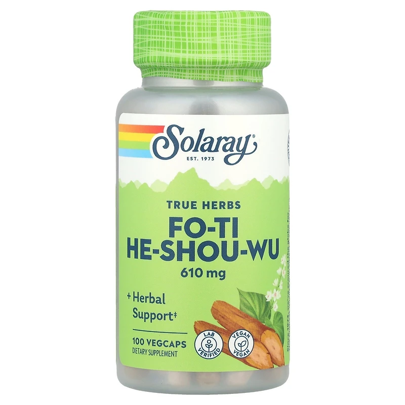 Solaray True Herbs Fo-Ti He-Shou-Wu 610 mg - 100 VegCaps