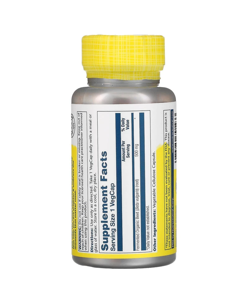Solaray Fermented Beet 500 mg - 100 VegCaps