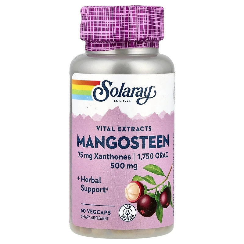 Solaray Vital Extracts Mangosteen 500 mg - 60 VegCaps