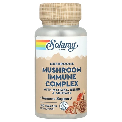 Solaray Mushroom Immune Complex with Maitake Reishi & Shiitake - 100 VegCaps